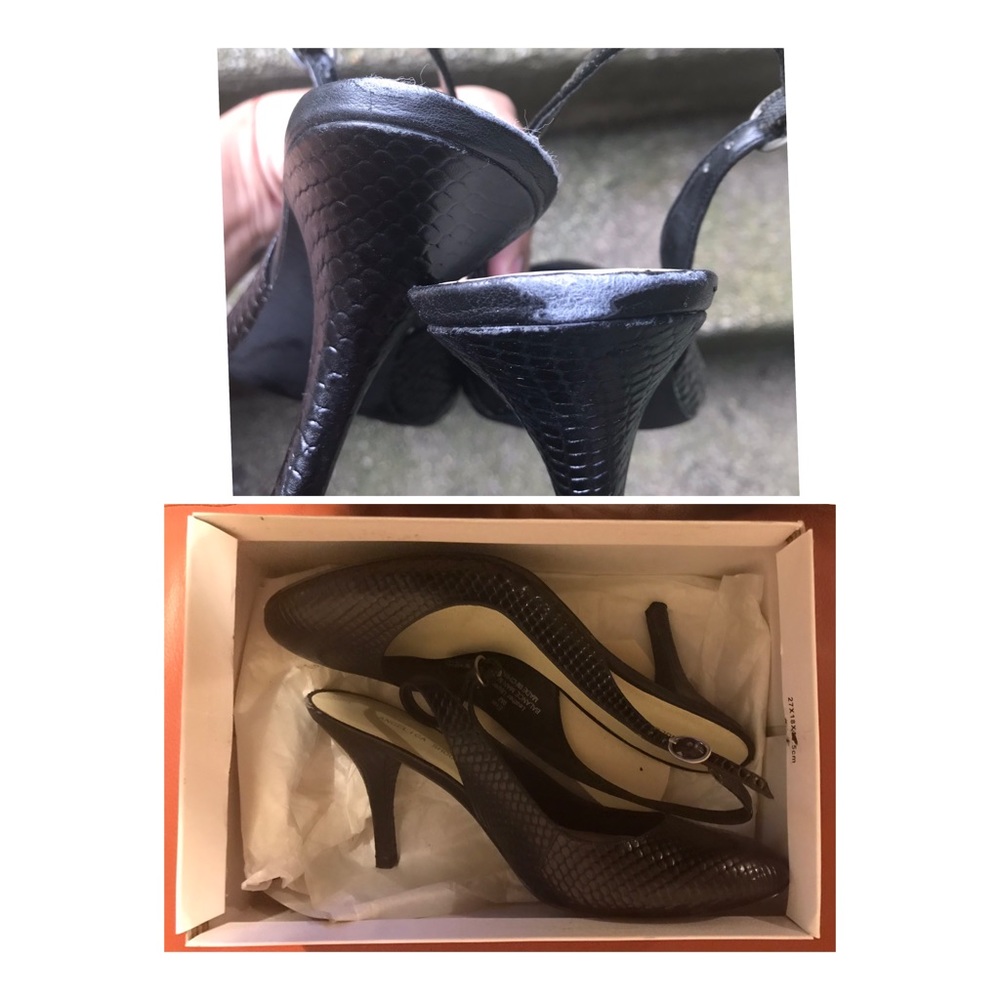 Snake Pattern Sling Back Heel - image 3